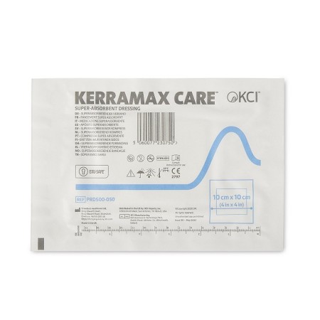 Kerramax care prd500-050 pansement super absorbant, 10x10 cm, 10 pièces