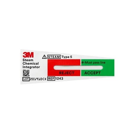 Indicador químico 3m attest, 1243a - 500 unidades.