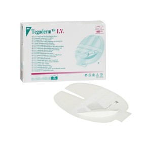 3M Tegaderm I.V. Pansement au film alimentaire avec rebord 1635, 8,5cm x 10,5cm, 50 pcs.