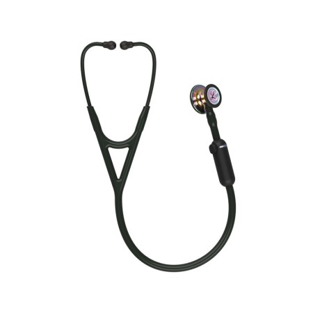 3m littmann stetoscopio core digital - 8572 - nero - finiture arcobaleno brillanti