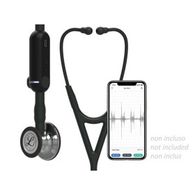 3m littmann core digitale stethoscoop - 8869 - zwart - spiegelafwerking