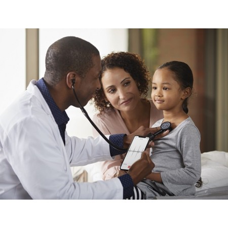 3m littmann core digital stethoskop - 8869 - schwarz - hochglanz