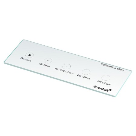 Portaobjetos de calibración levenhuk med x/y