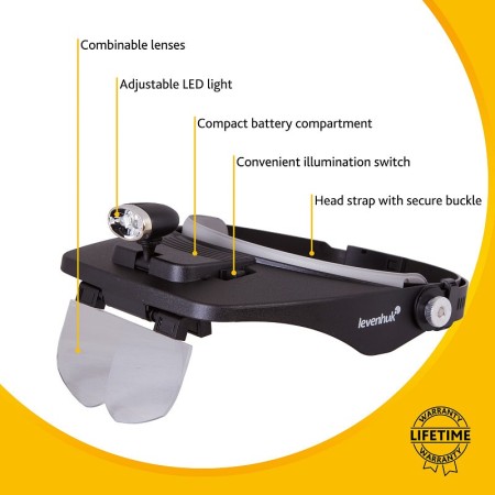 Front magnifier levenhuk zeno vizor h3