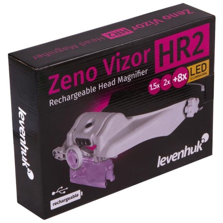 Zeno vizor hr2 levenhuk loupe frontale rechargeable