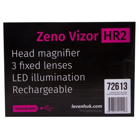 Zeno vizor hr2 levenhuk rechargeable front magnifier