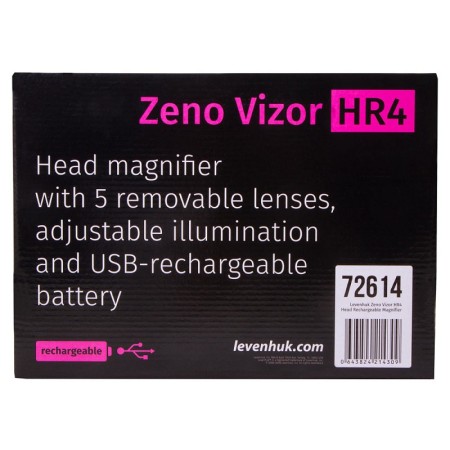 Zeno vizor hr4 levenhuk loupe frontale rechargeable