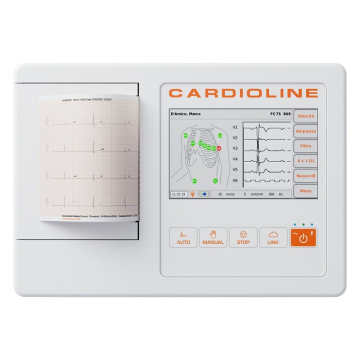 Touchscreen Electrocardiograph CARDIOLINE ECG100L