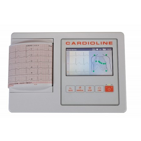 Pekskärm elektrokardiograf kardiolin ecg100l