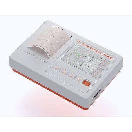 Cardioline ecg100l electrocardiograf cu ecran tactil + software pc easyapp + interpretare glasgow