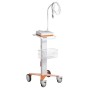 Carrello per ecg cardioline ecg100l, ecg100+ e ecg100s