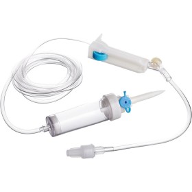 Set di infusione in pvc standard dehp free - tubo 150 cm - infusore y luer lock 20 confez.