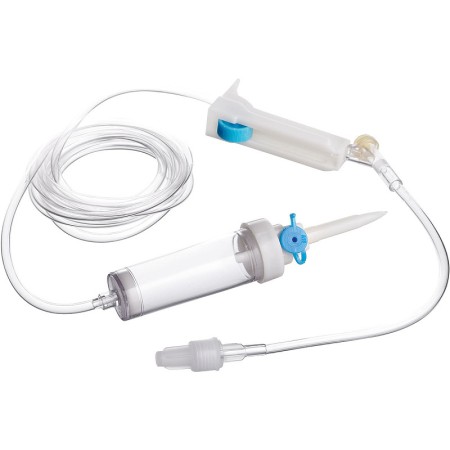 Kit de perfusion standard en PVC DEHP FREE - Tube de 150 cm - Y Luer Lock infuseur 20 pack