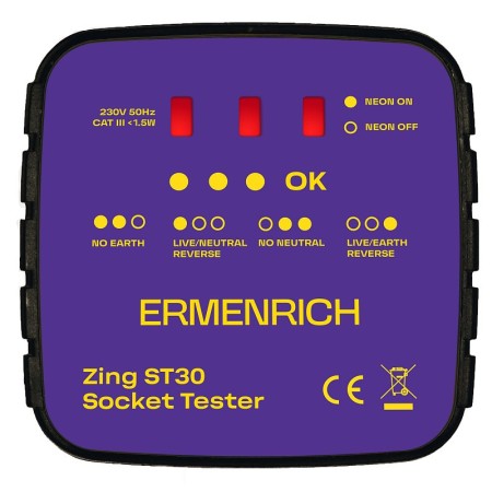 Ermenrich zing st30 electrical outlet tester