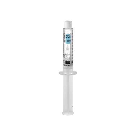 B.braun omniflush zoutoplossing in spuit 10 ml - 100 stuks.