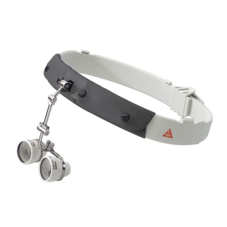 Heine c 2.3k x / 340 mm binocular loupe on headband in case