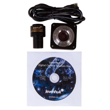 Digitální trinokulární mikroskop levenhuk med d10t