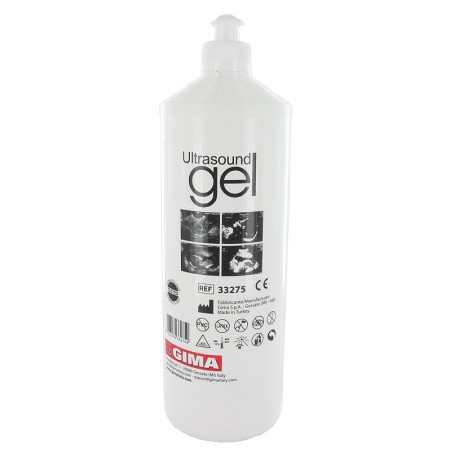 Clear ultrasound gel - 1 litre bottle - pack of 18