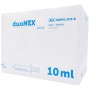 10 ml bezihlová striekačka duonex s excentrickým luerovým kužeľom - 100 ks