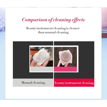 Device for facial skin, eye contour and facial cleansing - improves elasticity and fights wrinkles…