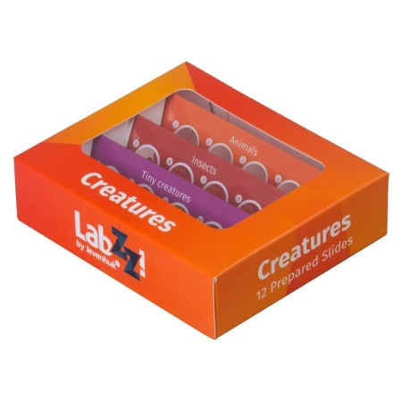 Juego de portaobjetos preparados levenhuk labzz c12 para animales