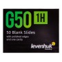 Levenhuk g50 1h enkele lege objectglaasjes, 50 stuks.