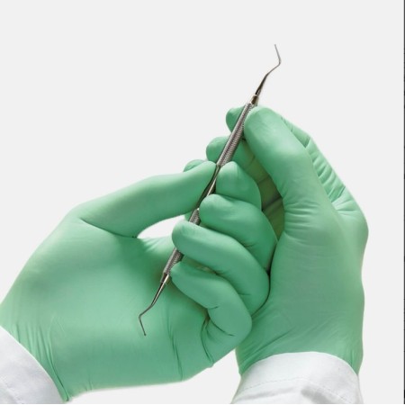 Emng green powder-free nitrile gloves - palmpro expert 670 - 100 pcs.