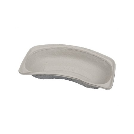Bacinella reniforme di carta di cellulosa riciclata 700 ml - monouso