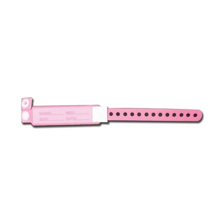 Braccialetto identificativo rosa - neonato - conf. 100 pz.