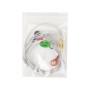 Câble de dérivation ecg - 5 électrodes à bouton - optionnel pour 54300 - 1 pièce.