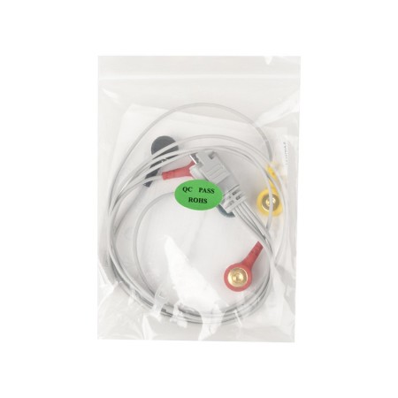 Cable de derivación de ecg - 5 electrodos de botón - opcional para 54300 - 1 unidad.