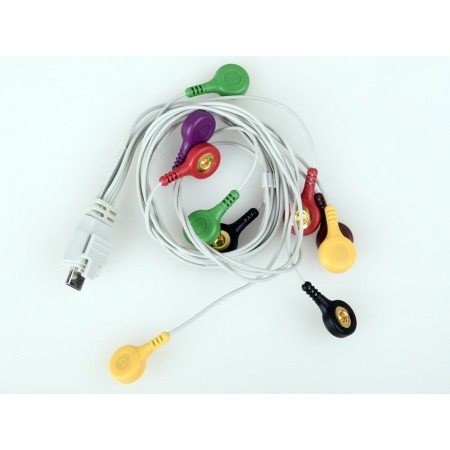 Ecg lead wire - 10 button electrodes - replacement for 54300 - 1 pc.