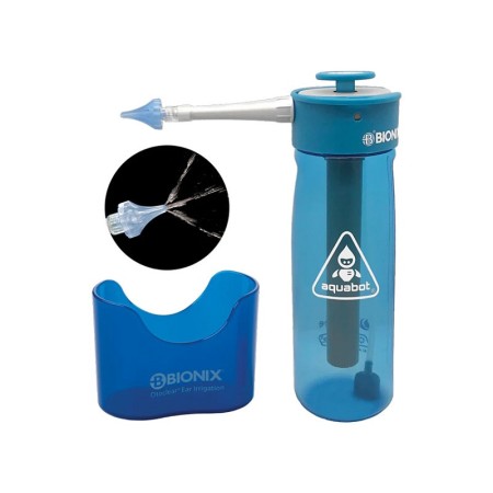 Kit de irrigación ótica con spray otoclear aquabot - botella de 650 ml - 1 kit