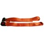 Seat belt 2 pieces - orange polyester - metal buckle available march 2025 - 1 pc.