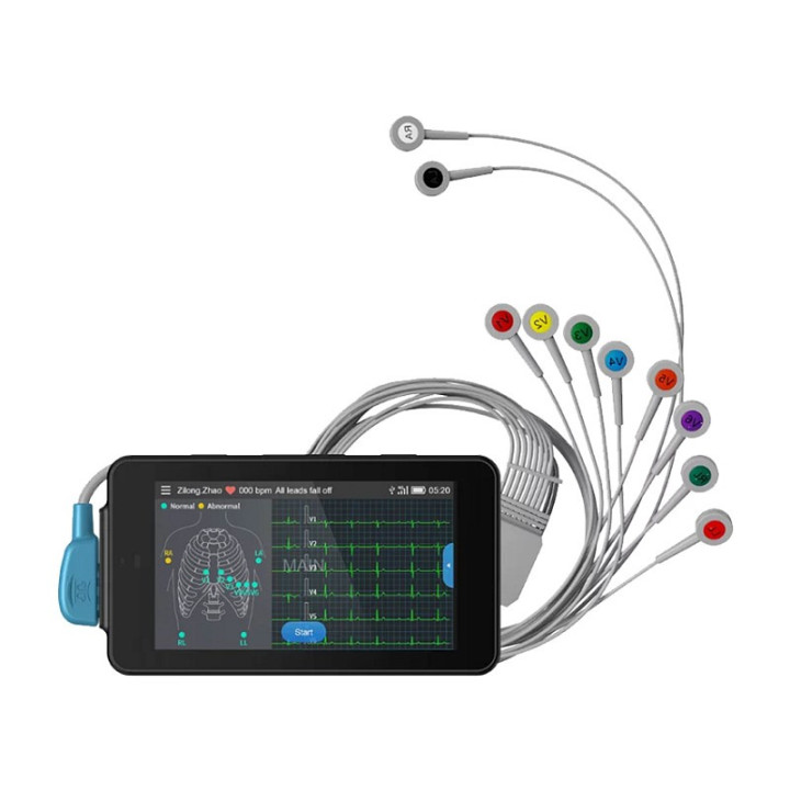 PCECG-500 Handheld-Elektrokardiograph mit Glasgow-Interpretation