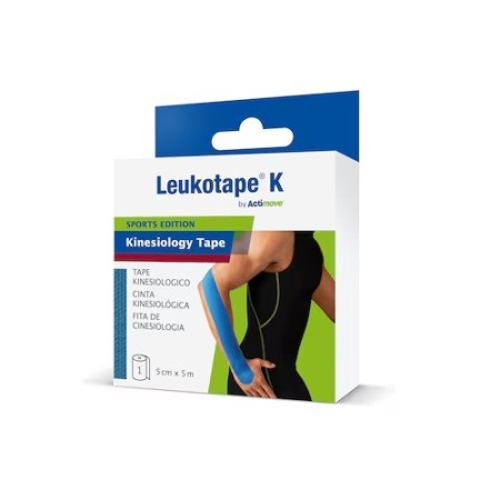 Cinta kinesiológica leukotape k de 5 cm x 5 m, edición deportiva