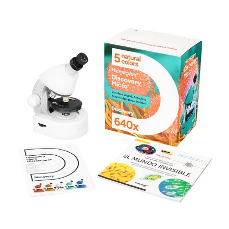 Mikro mikroskop levenhuk discovery s knihou