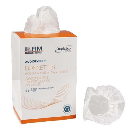 100 jednorazowych pokrowców na słuchawki audiometryczne adl-20