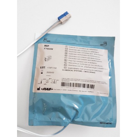 Par de placas para desfibriladores i-pad nf1200, futura y ambulanc i3