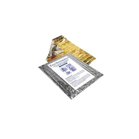 Couverture d’urgence avec drap isotherme