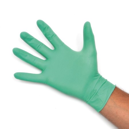 Aloe vera powder free latex gloves medium size 8