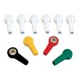 Kit of 10 ecg adapters, 4 mm female to clip
