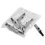 Set od 10 ekg adaptera, 4 mm ženski na krokodil, crna boja - 10 komada.