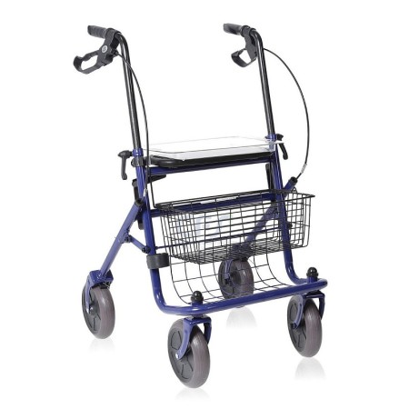 Rollator pieghevole in acciao verniciato - 4 ruote - dyone