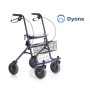 Rollator pieghevole in acciao verniciato - 4 ruote - dyone