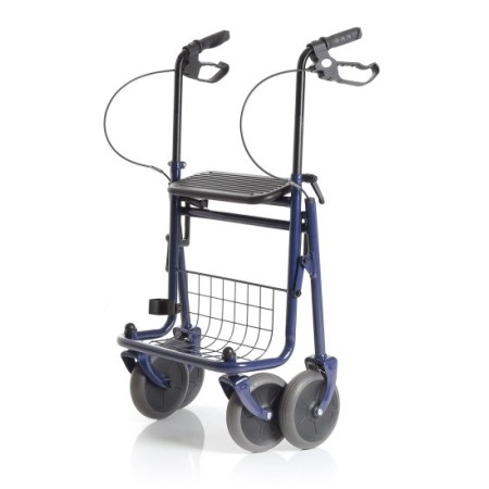 Rollator pliabil din oțel vopsit - 4 roți - dyon