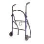 Folding rollator in painted steel - 2 wheels - poseidon