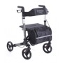 Folding rollator in gray painted aluminum - ocean 2.0