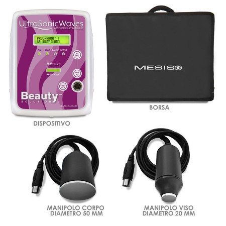Ultrasuoni per la bellezza ultrasonicwaves beauty dotazione viso e corpo