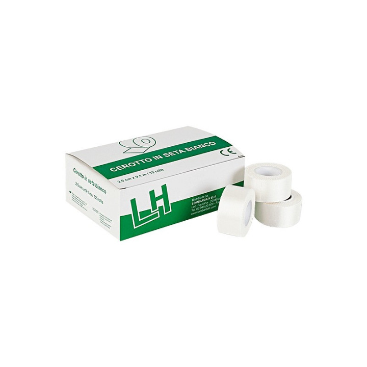 Plâtre de soie 2,5 cm x 9,14 m - 12 pièces